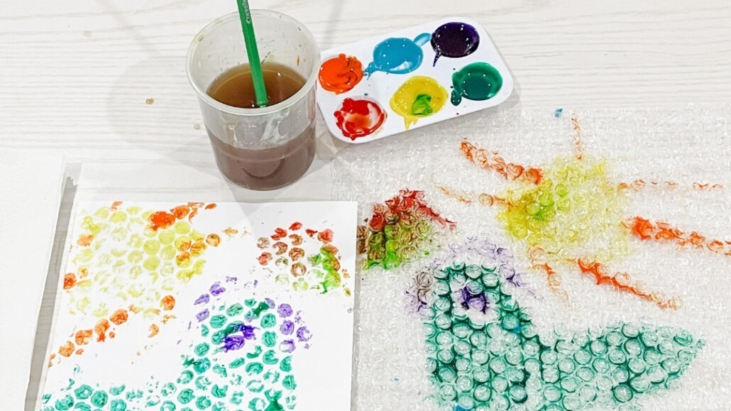 Bubble Wrapping Art