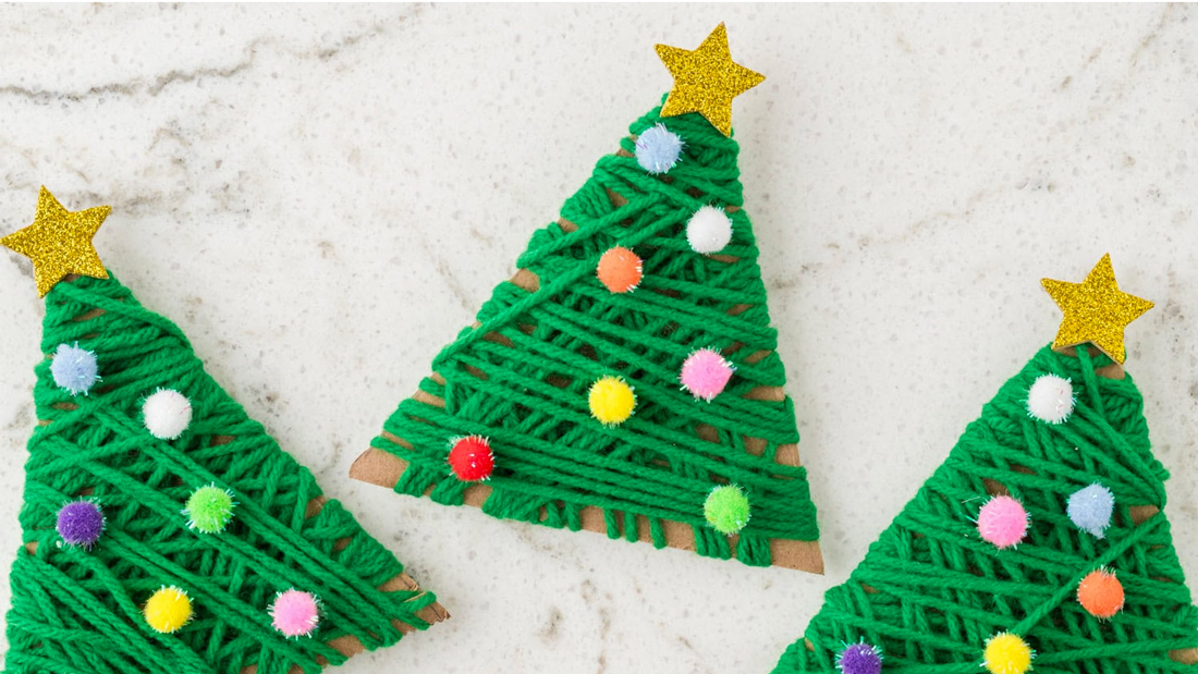 Christmas tree with wool